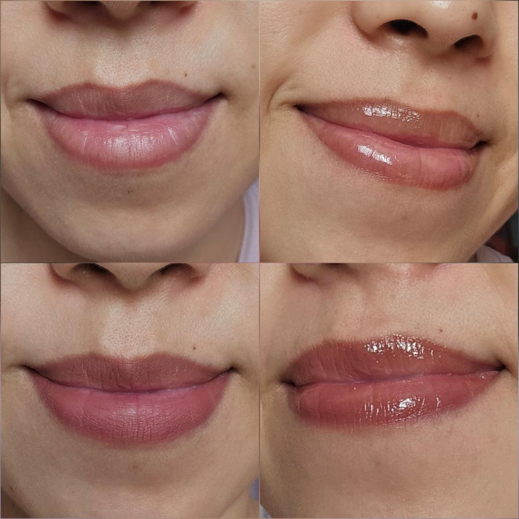 Tellmi lip duo glosser gloss pencil peach tart Карандаш и блеск для губ в персиковом оттенке.