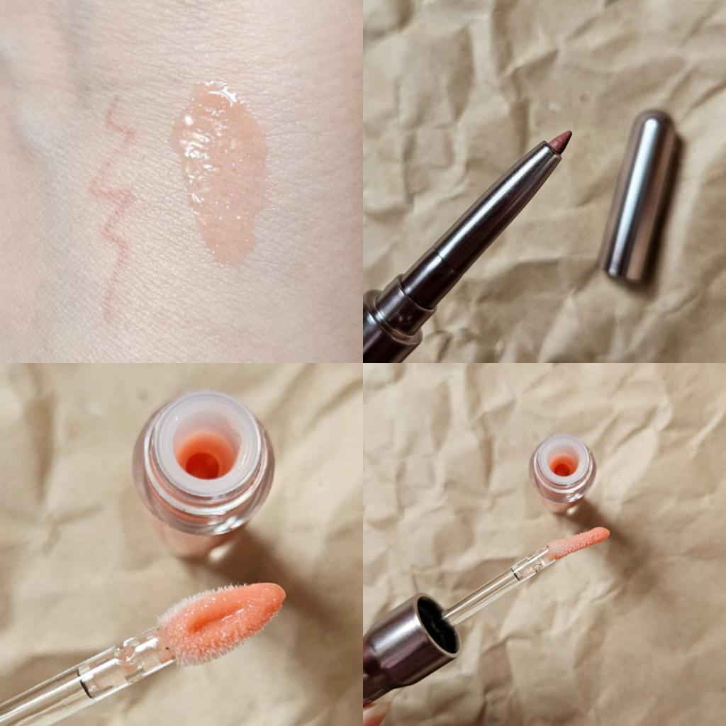 Tellmi lip duo glosser gloss pencil peach tart Карандаш и блеск для губ в персиковом оттенке.